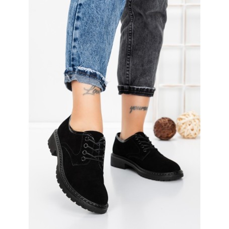 Pantofi Casual Dama din piele naturala 3218H01 BLACK | FORMAZIONE