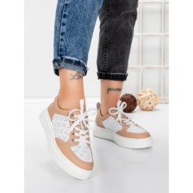 Pantofi Casual Dama din piele naturala KD87982 PINK | GALLOP