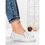 Balerini Dama din piele naturala K242-4 WHITE | GALLOP
