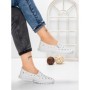 Balerini Dama din piele naturala K242-4 WHITE | GALLOP