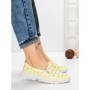 Balerini Dama din piele naturala K242-4 YELLOW | GALLOP