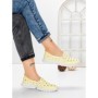 Balerini Dama din piele naturala K242-4 YELLOW | GALLOP