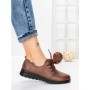 Pantofi Casual Dama din piele naturala 231151 BROWN | GALLOP