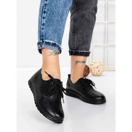Pantofi Casual Dama din piele naturala 231151 BLACK | GALLOP