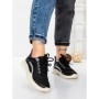 Pantofi Sport Dama din piele naturala 66916-5 BLACK | STEPHANO