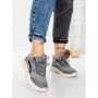 Pantofi Sport Dama din piele naturala 66916-5 GREY | STEPHANO