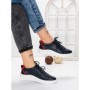 Pantofi Casual Dama din piele naturala K243-1 DARK BLUE | GALLOP