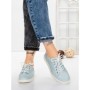 Pantofi Casual Dama din piele naturala K251-1 LIGHT BLUE | GALLOP