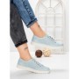 Pantofi Casual Dama din piele naturala K251-1 LIGHT BLUE | GALLOP