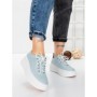 Pantofi Casual Dama din piele naturala K244-1 LIGHT BLUE | GALLOP