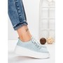 Pantofi Casual Dama din piele naturala K244-1 LIGHT BLUE | GALLOP