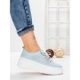 Pantofi Casual Dama din piele naturala K244-1 LIGHT BLUE | GALLOP
