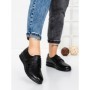 Pantofi Casual Dama din piele naturala 1753Q12 BLACK | STEPHANO