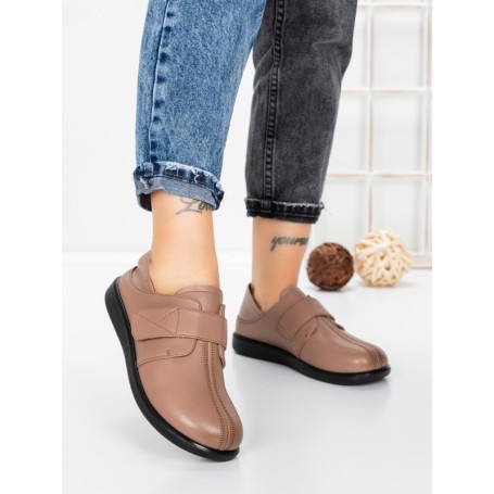 Pantofi Casual Dama din piele naturala 3207Q08 CAMEL | BERLINER