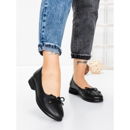 Balerini Dama din piele naturala 3651 BLACK | BERLINER