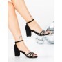 Sandale Dama cu Toc Gros 5XKK99 BLACK | MEI