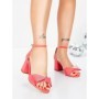 Sandale Dama cu Toc Gros 5XKK90 ROSE | MEI