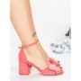 Sandale Dama cu Toc Gros 5XKK90 ROSE | MEI