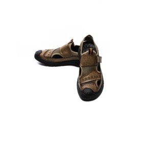 Sandale Barbati din piele naturala 2311 KHAKI | MELS