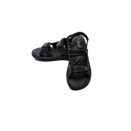 Sandale Barbati din piele naturala J24 BLACK | MELS