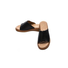 Papuci Dama din piele naturala 22102 BLACK | FORMAZIONE