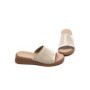 Papuci Dama din piele naturala 22102 CREAM | FORMAZIONE