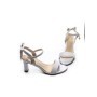 Pantofi cu toc din piele naturala 1299-5 SILVER | FORMAZIONE