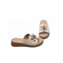 Papuci Dama din piele naturala 26638 CREAM | FORMAZIONE