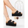 Papuci Dama cu Platforma 9548N NEGRO | STEPS HIGHER