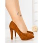 Sandale Dama cu Toc Subtire 7230CA CAMEL | STEPS HIGHER