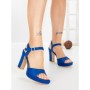 Sandale Dama cu Toc Gros si Platforma JJ23-18 ROYAL BLUE | FESTISIMO