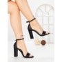 Sandale Dama cu Toc Gros JJ23-20 BLACK | FESTISIMO