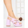 Sandale Dama cu Toc Gros si Platforma A30-98 PURPLE | FESTISIMO