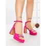 Sandale Dama cu Toc Gros W18-98 FUCHSIA | FESTISIMO