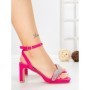 Sandale Dama cu Toc Gros W18-88 FUCHSIA | FESTISIMO