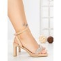 Sandale Dama cu Toc Gros W18-88 KHAKI | FESTISIMO