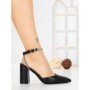 Sandale Dama cu Toc Gros G60-4 BLACK | FESTISIMO