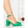Sandale Dama cu Toc Gros G60-4 GREEN | FESTISIMO