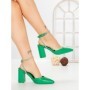 Sandale Dama cu Toc Gros G60-4 GREEN | FESTISIMO