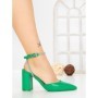 Sandale Dama cu Toc Gros G60-4 GREEN | FESTISIMO