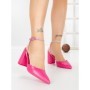 Sandale Dama cu Toc Gros G60-4 FUSHIA | FESTISIMO