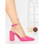 Sandale Dama cu Toc Gros G60-4 FUSHIA | FESTISIMO