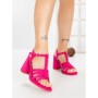 Sandale Dama cu Toc Gros G2433 FUSHIA | FESTISIMO