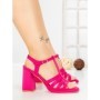 Sandale Dama cu Toc Gros G2433 FUSHIA | FESTISIMO