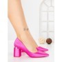 Pantofi cu Toc Gros G60-11 FUSHIA | FESTISIMO