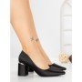 Pantofi cu Toc Gros G60-11 BLACK | FESTISIMO