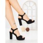 Sandale Dama cu Toc Gros JJ23-18 BLACK | FESTISIMO
