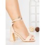 Sandale Dama cu Toc Gros JJ23-31 BEIGE | FESTISIMO