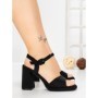 Sandale Dama cu Toc Gros G2432 BLACK | FESTISIMO