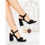 Sandale Dama cu Toc Gros G2432 BLACK | FESTISIMO